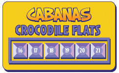 Crocodile Flats Cabanas number 16 through 21
