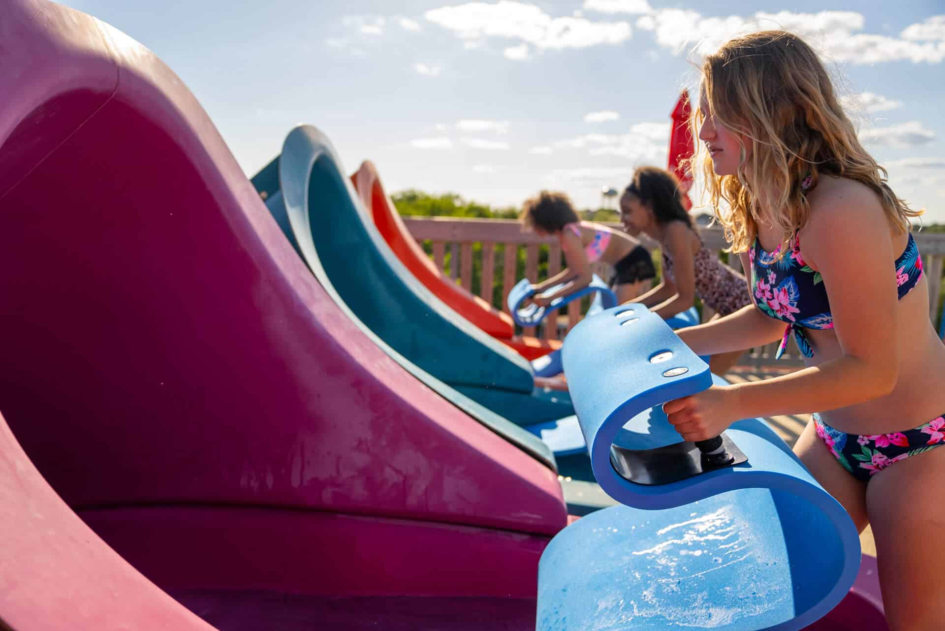Kowabunga Racer water slides at Big Kahunas Destin Water Park