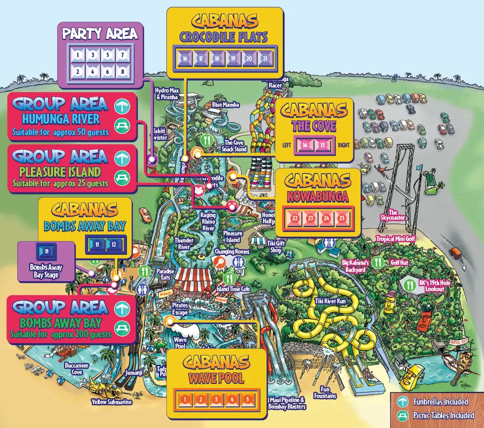 BK Destin Cabanas and Events Map