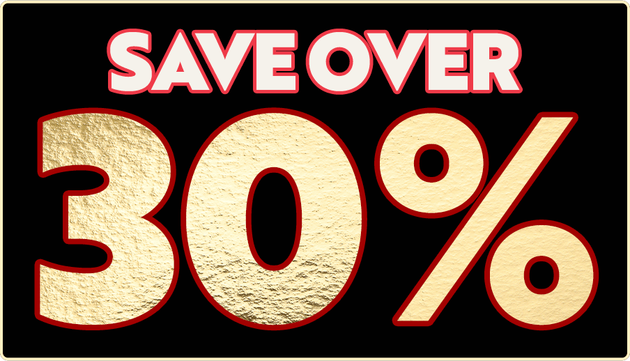 save over 30%