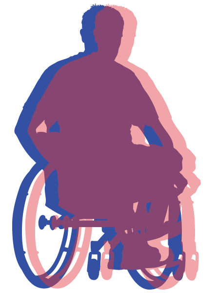 Silhouette of Guest in Wheelchair